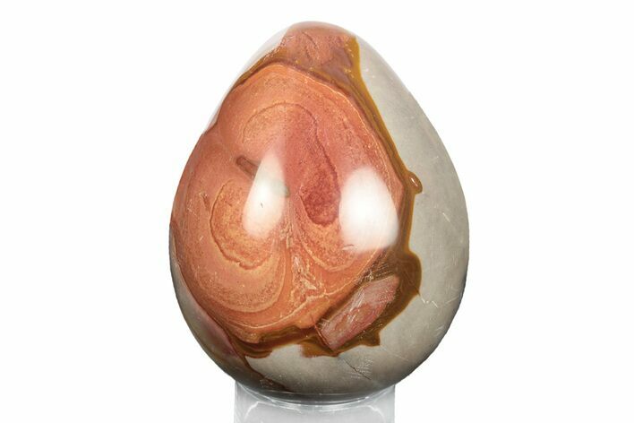 Polished Polychrome Jasper Egg - Madagascar #245717